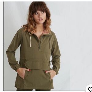 Marine Layer Olive Green Pullover Hoodie